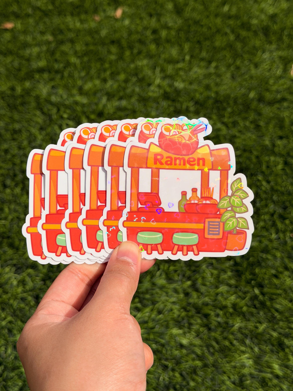 Kawaii Ramen Stall Sticker | Die Cut Sticker | Waterproof