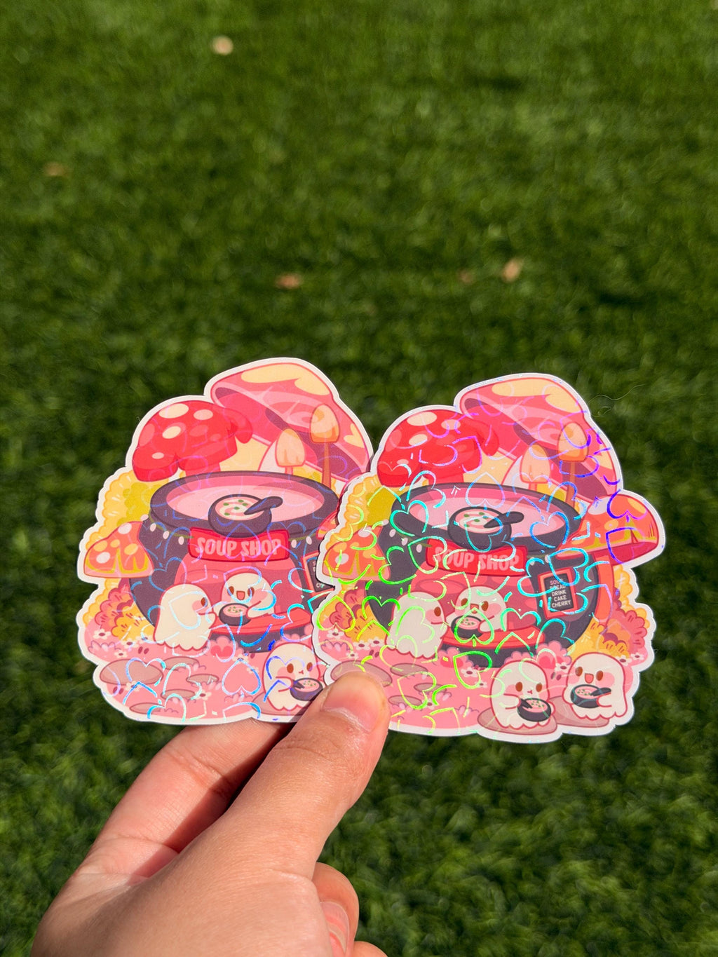 Kawaii Ghostly Duck Bakery Shop | Die Cut Sticker | Waterproof