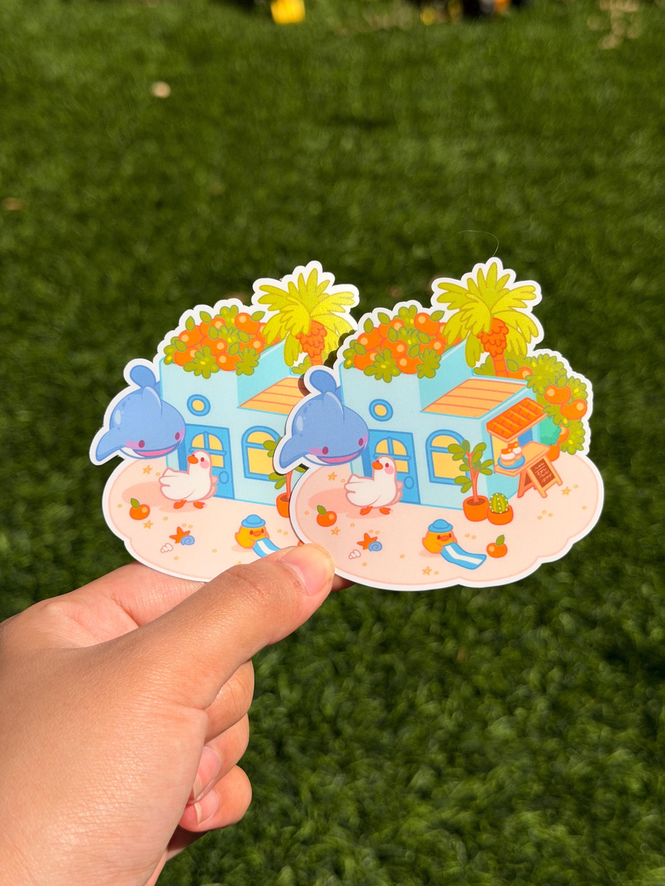 Kawaii Beach Marmalade Shop Sticker | Die Cut Sticker | Waterproof