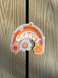 Groovy  | Die Cut Sticker | Waterproof