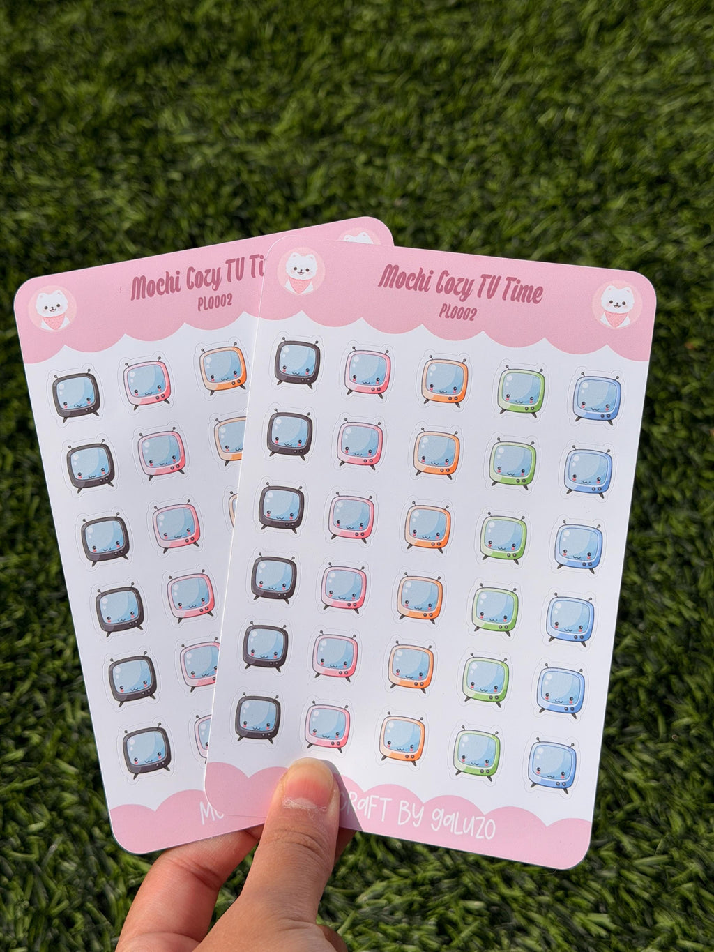 Kawaii Cozy TV Time Sticker Sheet | Kiss Cut