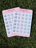 Kawaii Cozy TV Time Sticker Sheet | Kiss Cut