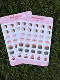 Kawaii Sushi Time Sticker Sheet | Kiss Cut
