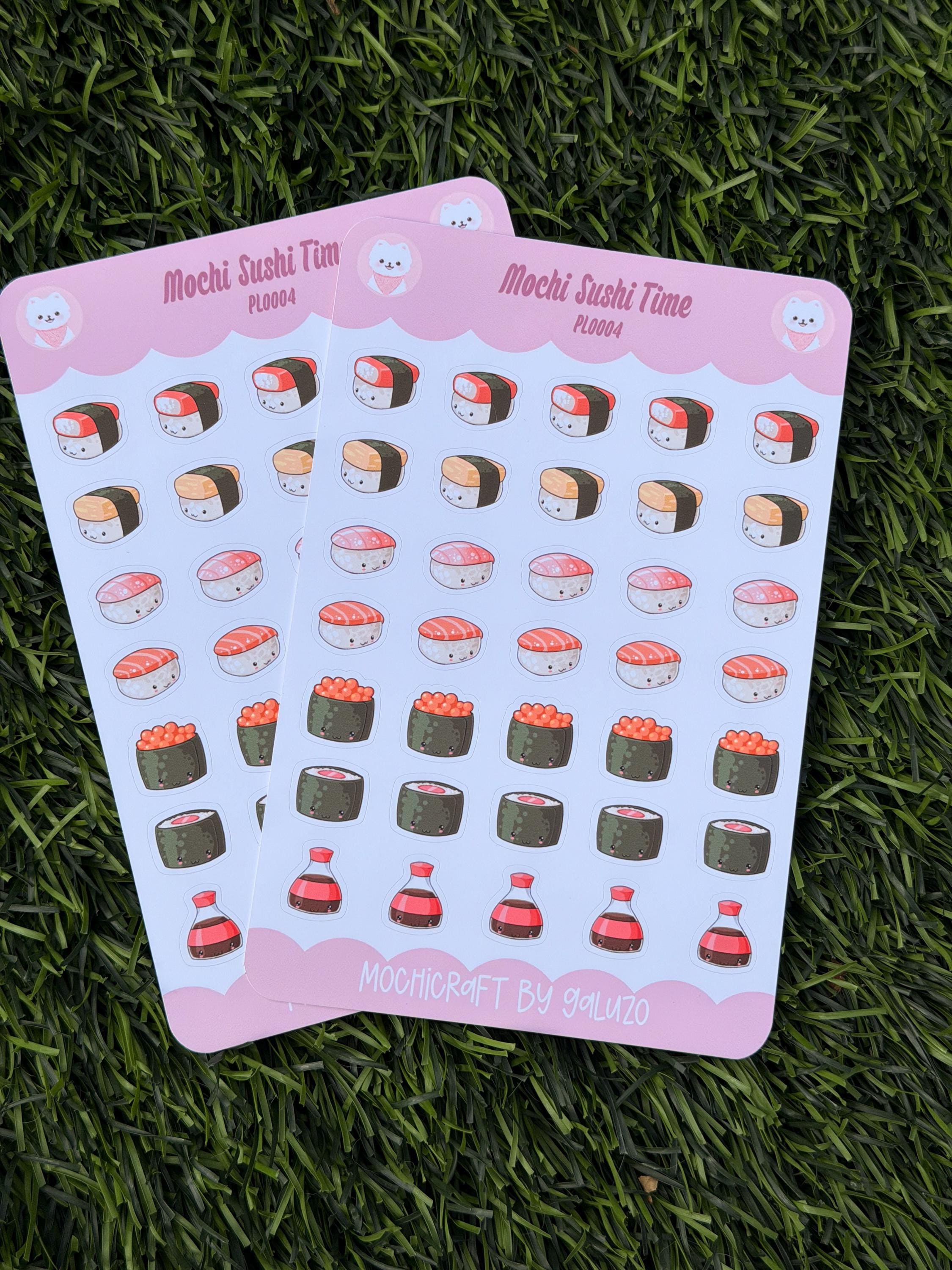 Kawaii Sushi Time Sticker Sheet | Kiss Cut