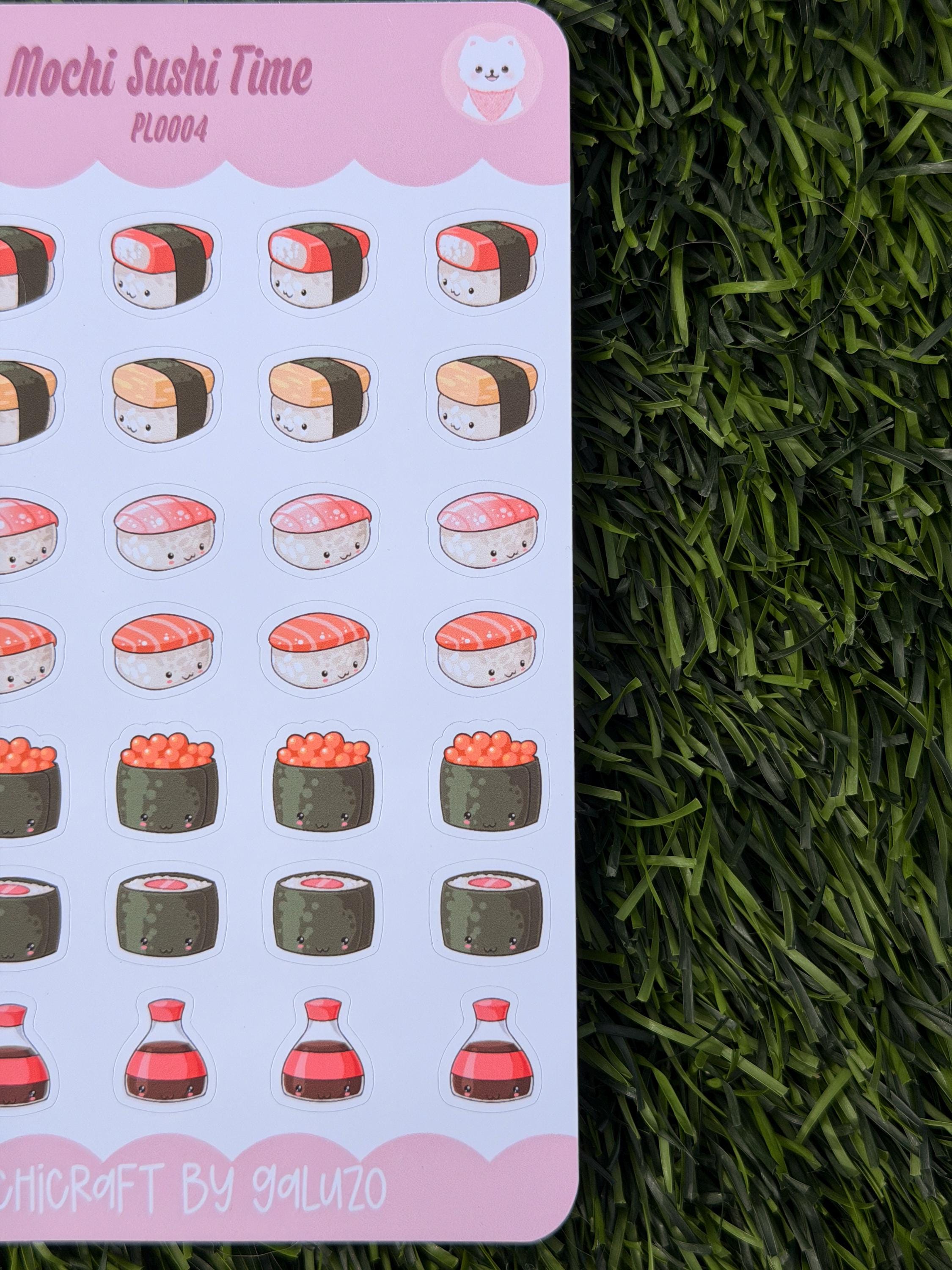 Kawaii Sushi Time Sticker Sheet | Kiss Cut