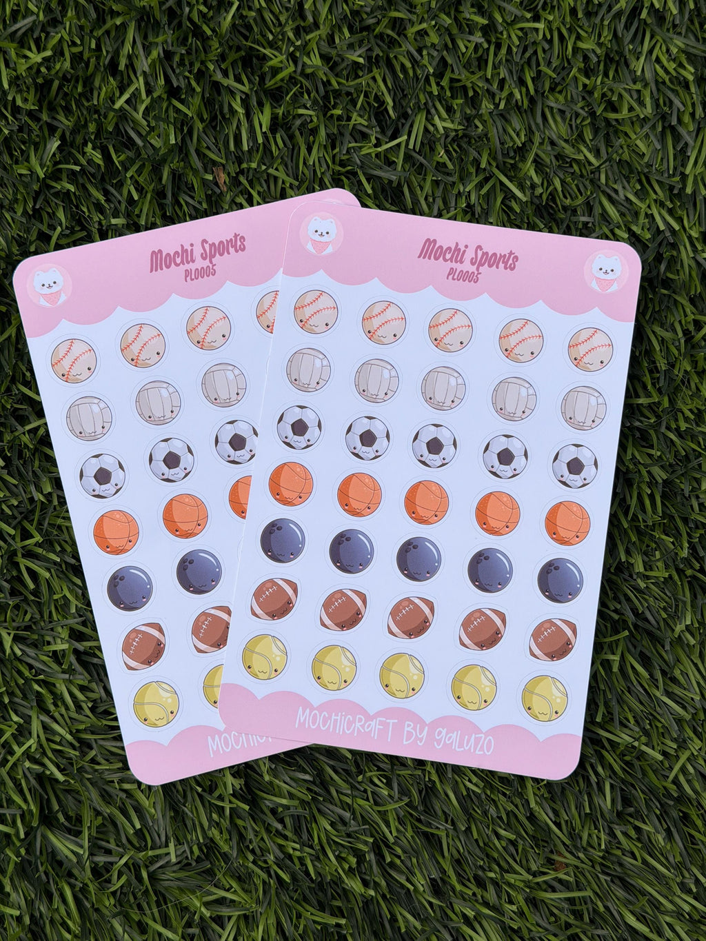 Kawaii Sports Sticker Sheet | Kiss Cut