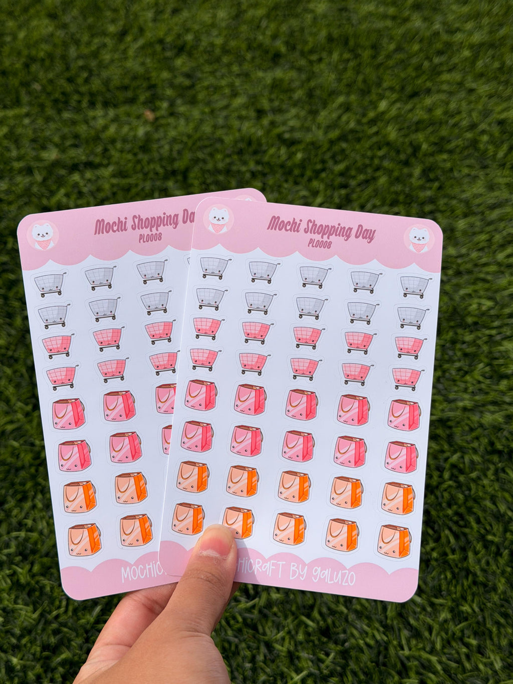 Kawaii Shopping Day Sticker Sheet | Kiss Cut