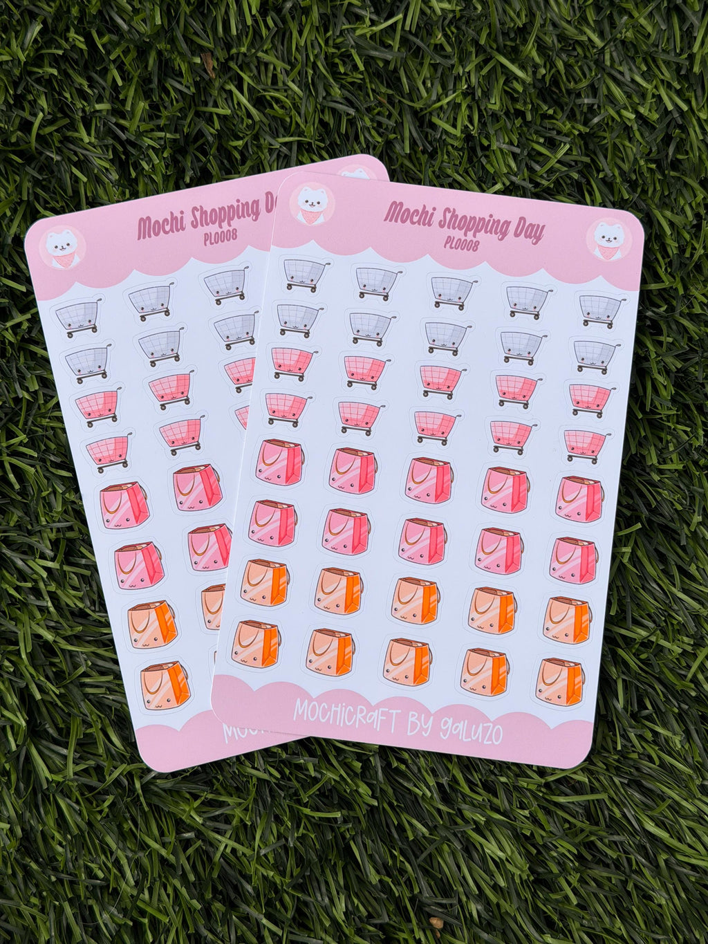 Kawaii Shopping Day Sticker Sheet | Kiss Cut