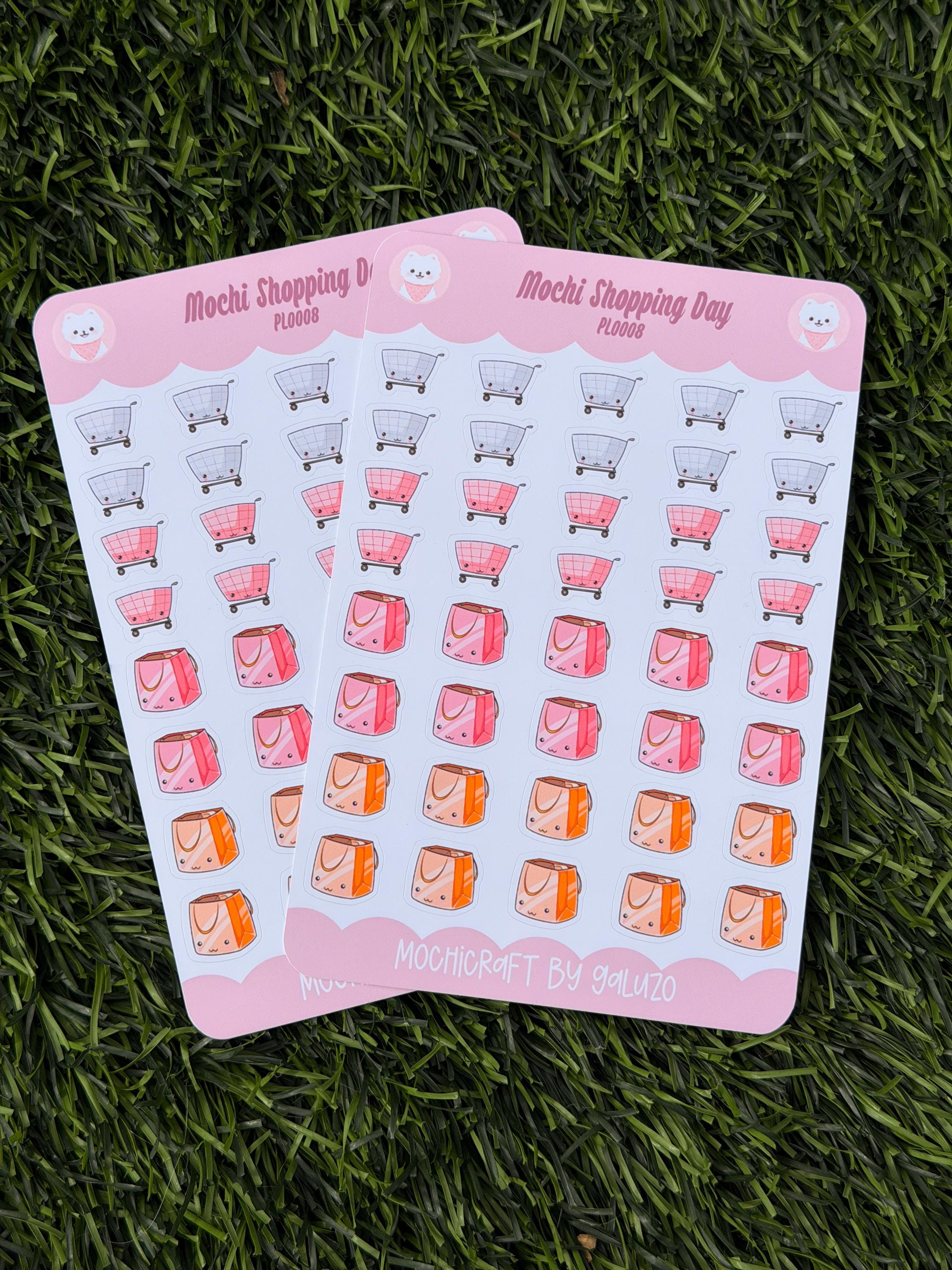 Kawaii Shopping Day Sticker Sheet | Kiss Cut