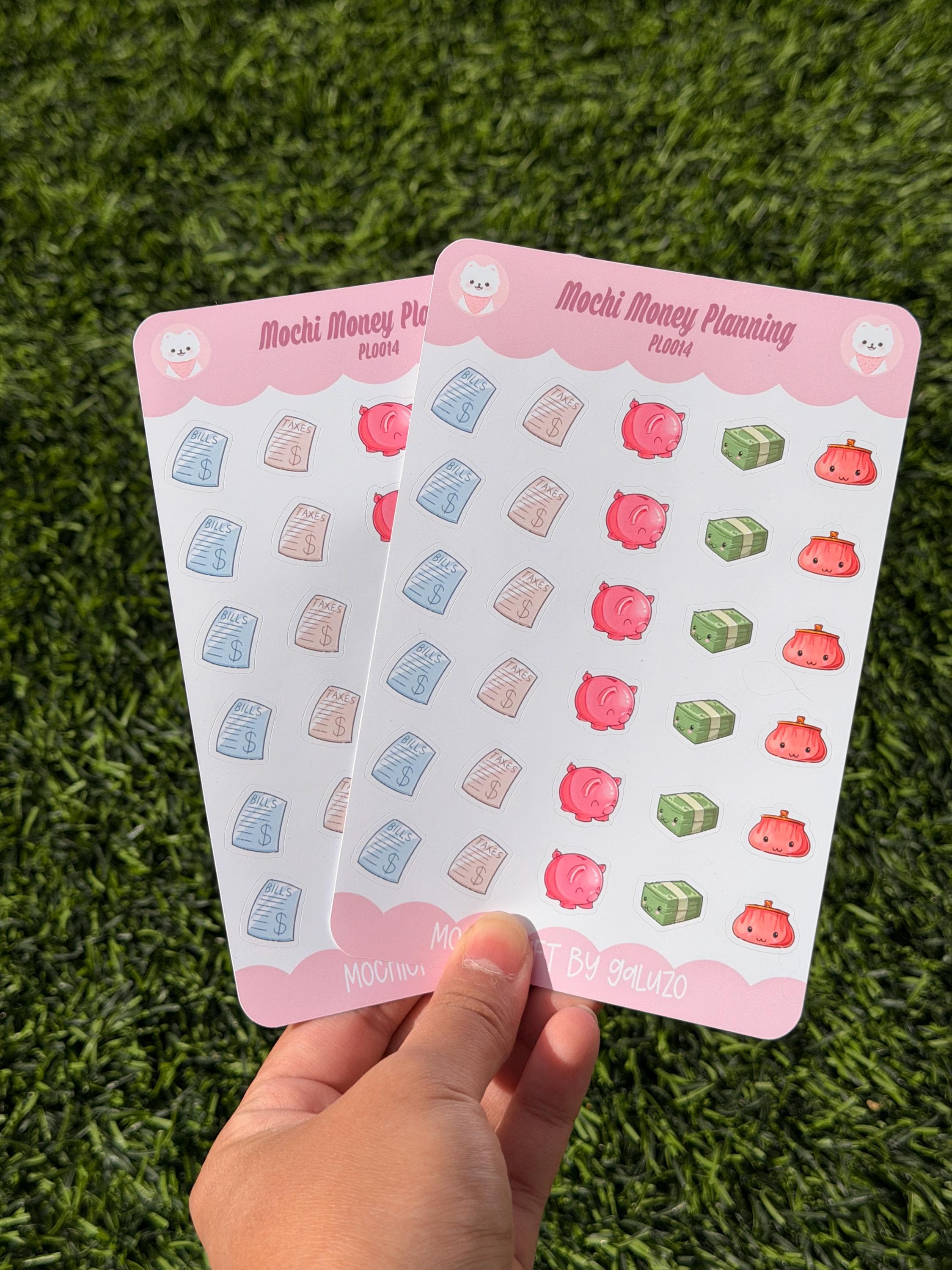 Kawaii Money Planning Sticker Sheet | Kiss Cut