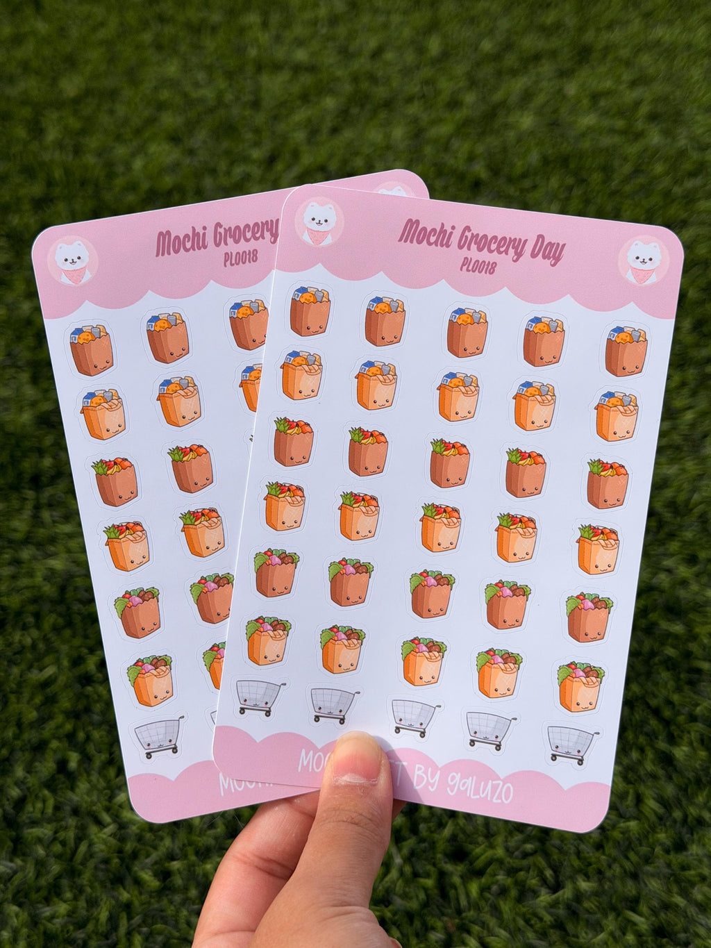 Kawaii Grocery Day Sticker Sheet | Kiss Cut