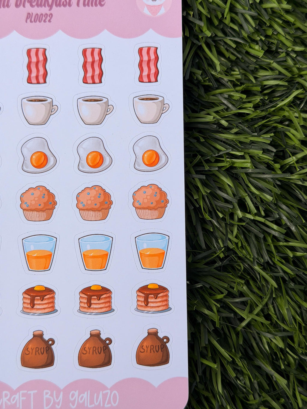 Kawaii Breakfast Time Sticker Sheet | Kiss Cut
