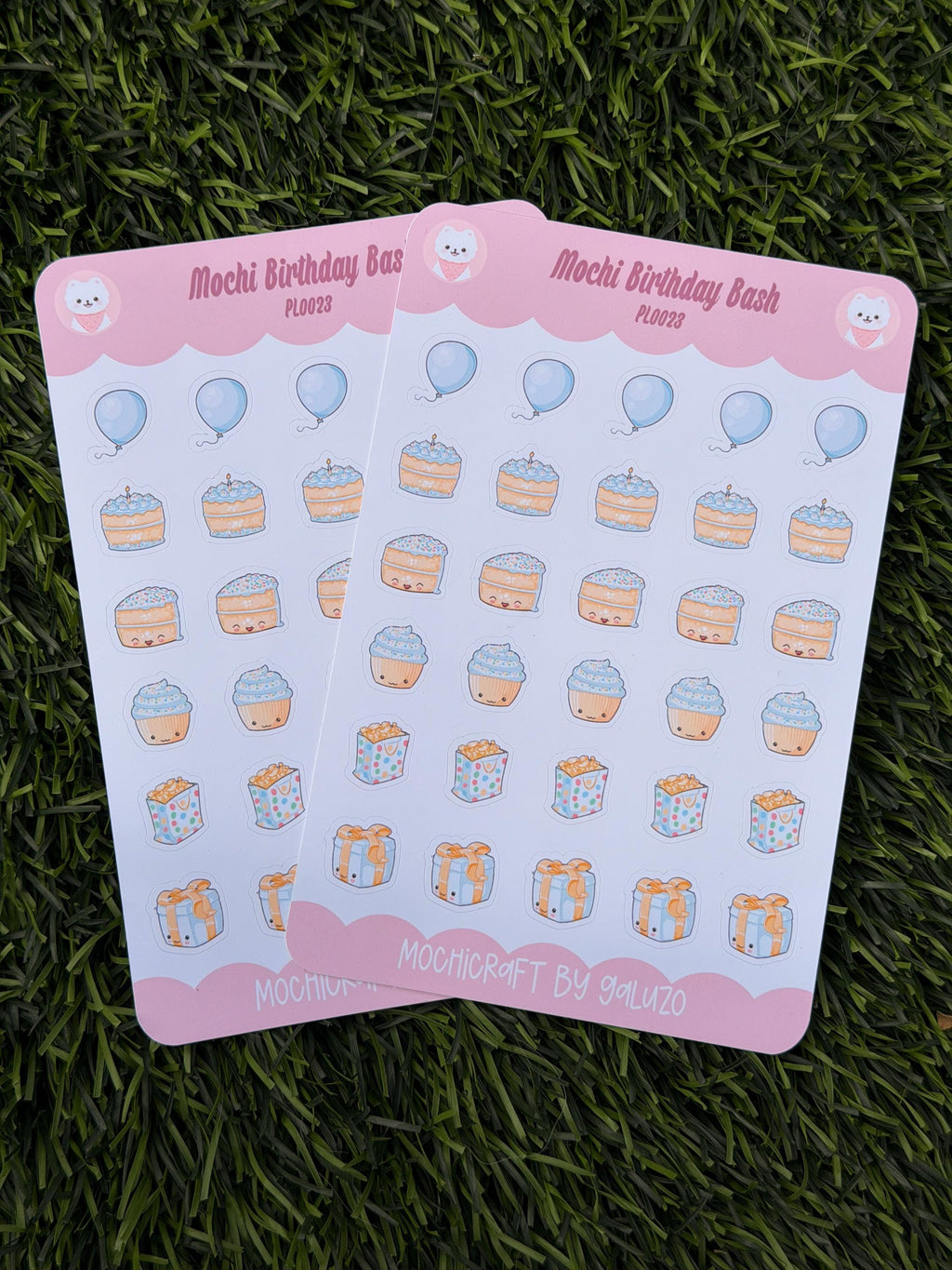 Kawaii Birthday Bash Sticker Sheet | Kiss Cut
