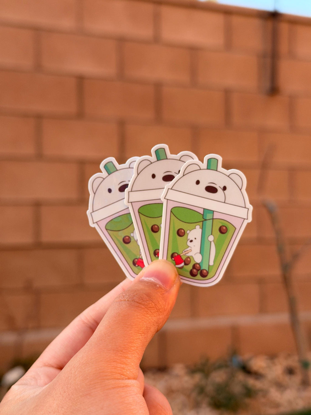 Kawaii Boba Bears Sticker Pack | Die Cut Sticker