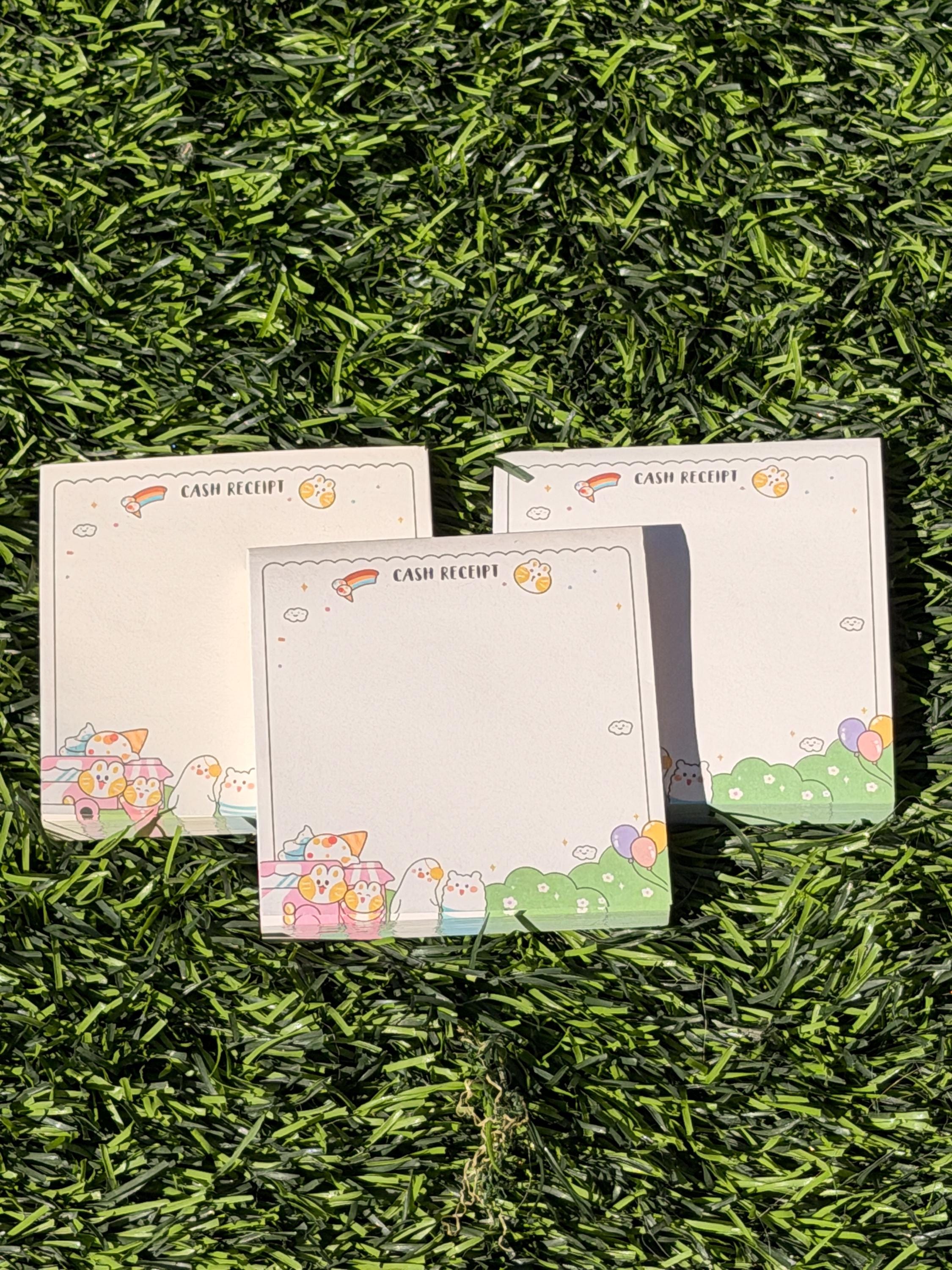 Kawaii Cash Receipt Sticky Note