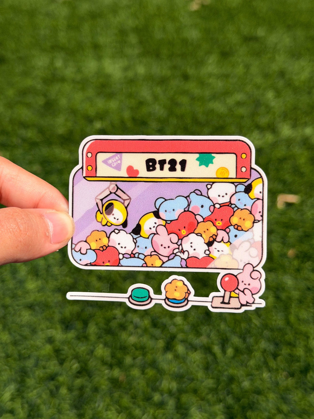 Kpop Claw Machine Sticker | Die Cut Sticker | Waterproof