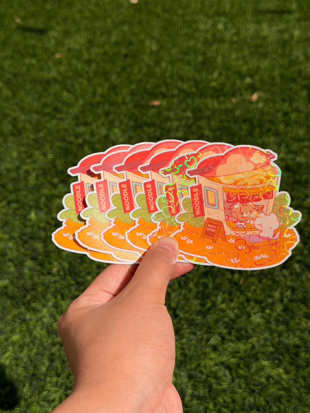 Kawaii Kitty Ramen Noodle Shop | Die Cut Sticker | Waterproof