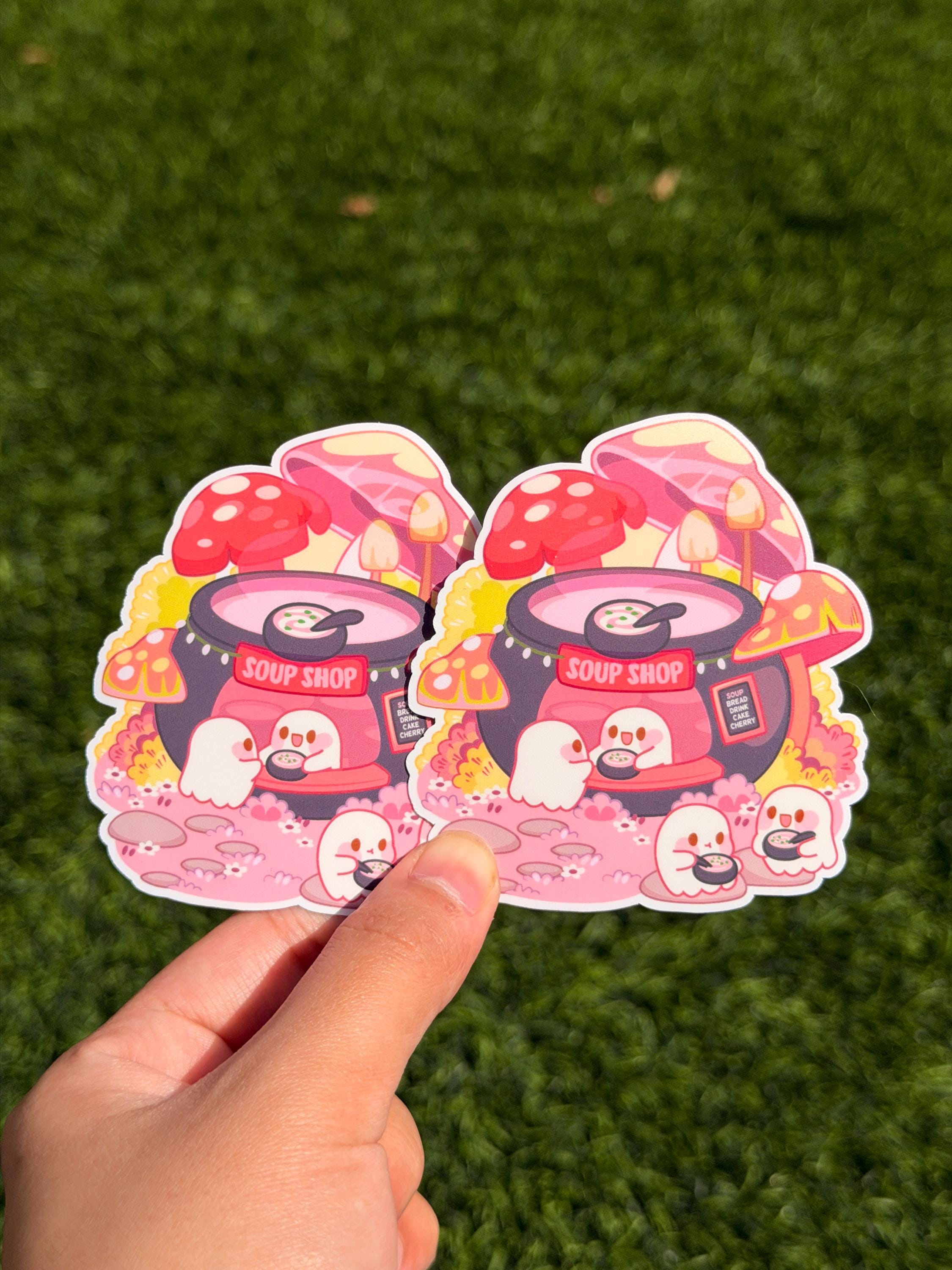 Panadería Kawaii Pato Fantasmagórico | Pegatina Troquelada | Impermeable