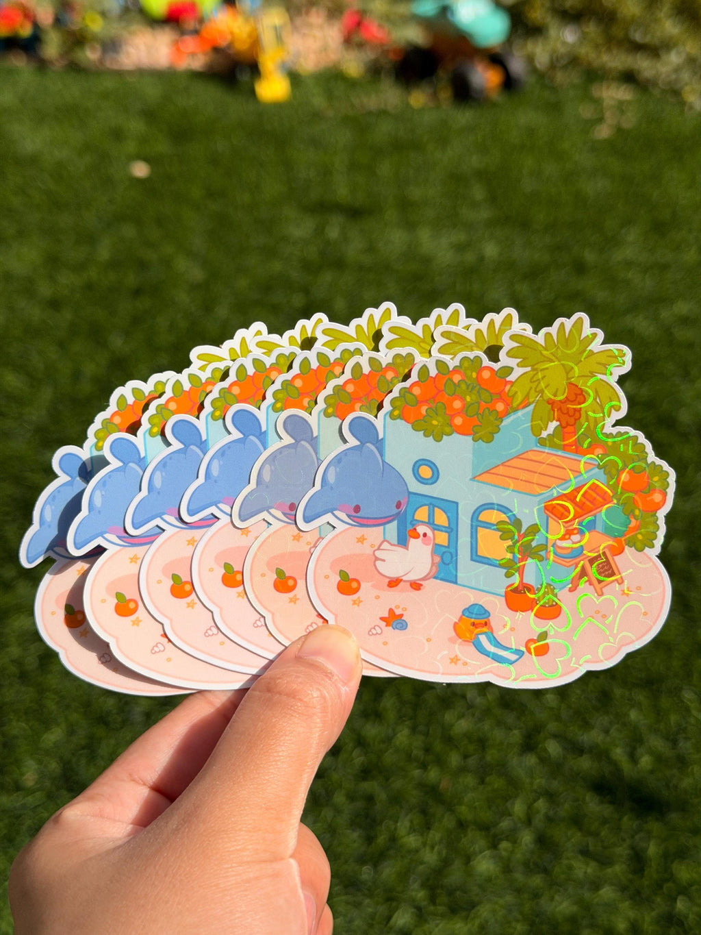 Kawaii Beach Marmalade Shop Sticker | Die Cut Sticker | Waterproof