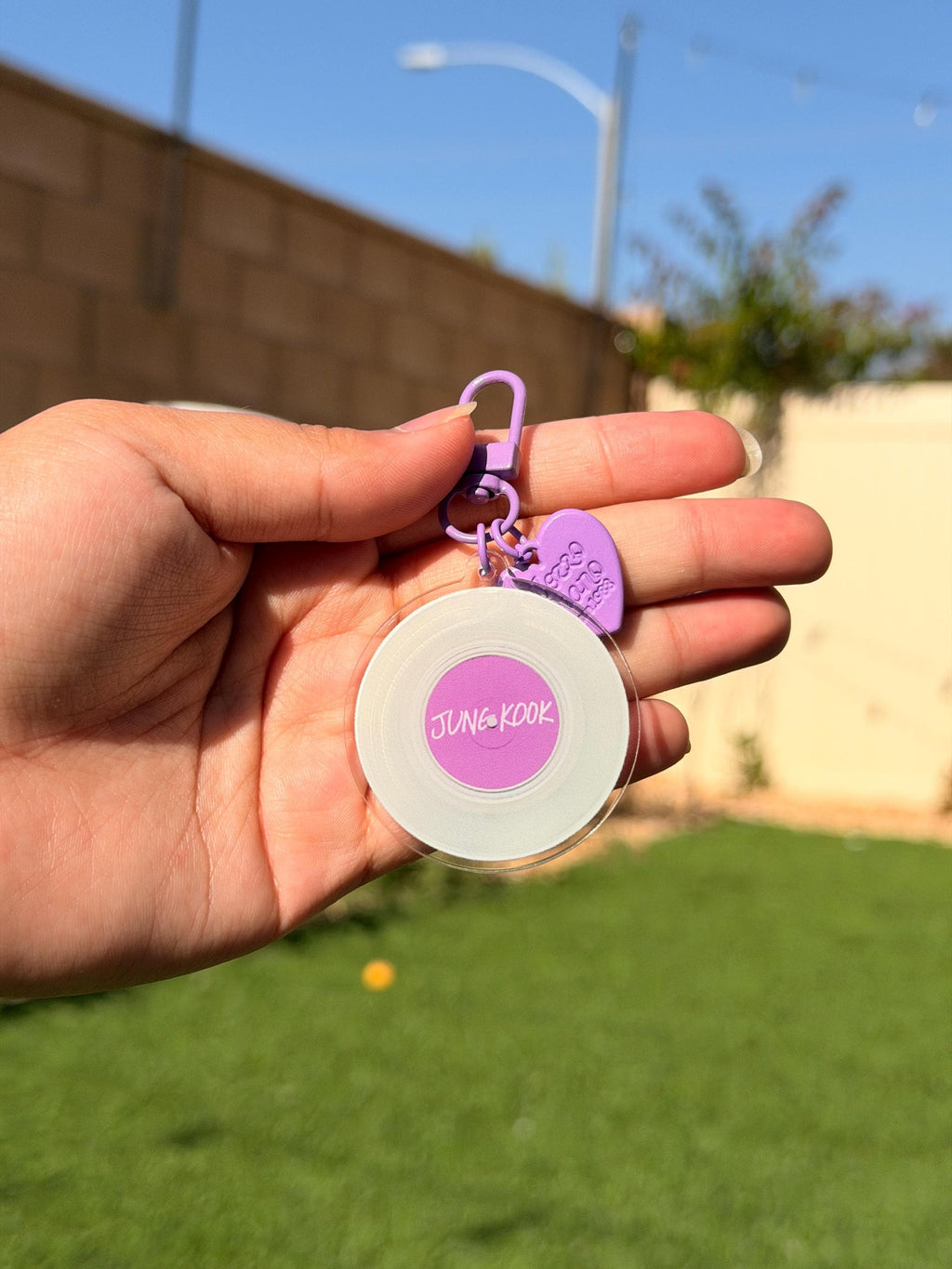 BTS Member Acrylic Keychain | Minimalist K-pop Key Ring | Jungkook Jimin V Suga J-Hope RM Jin | ARMY Gift