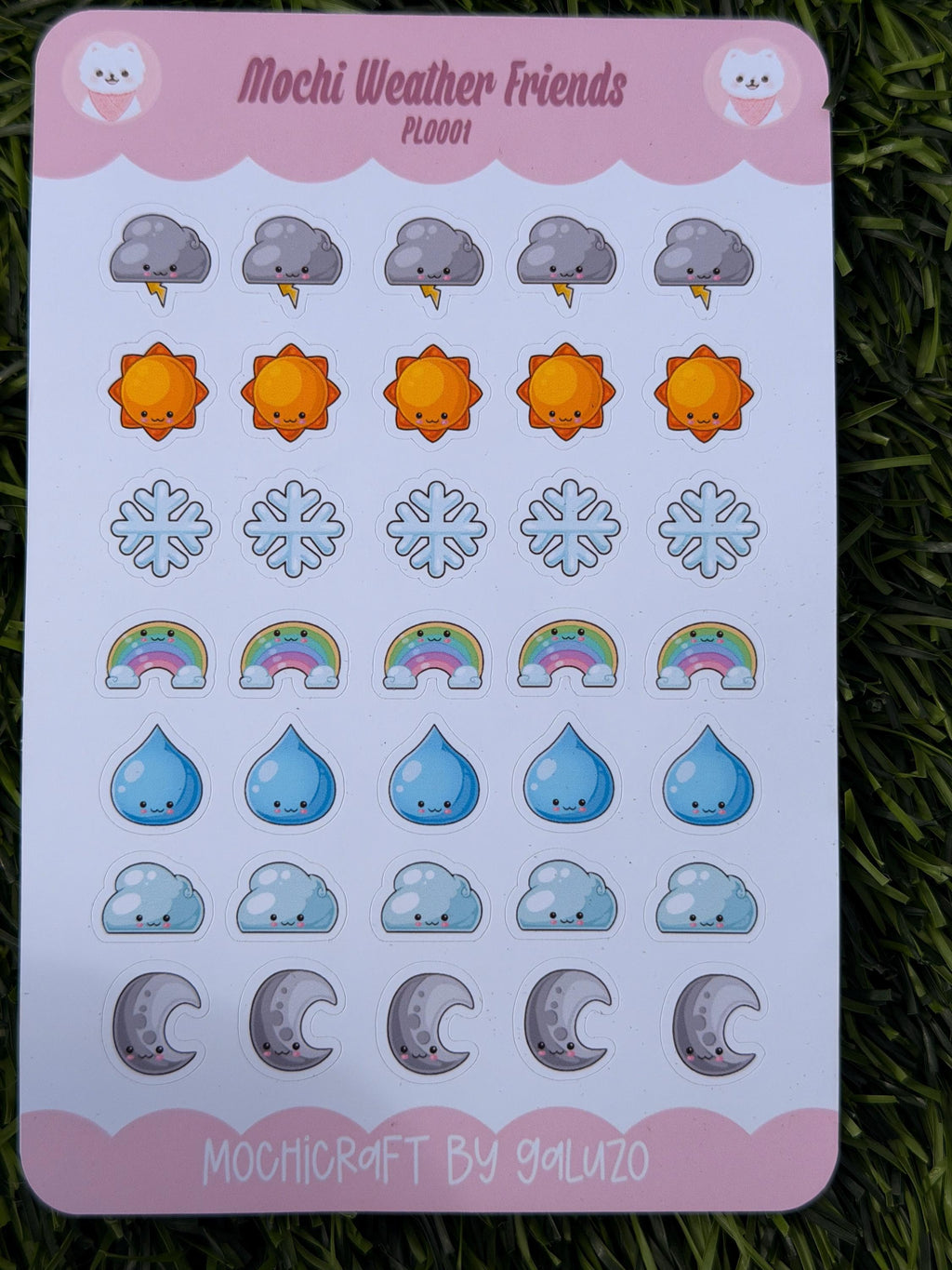 Mochi Weather Friends Sticker Sheet | Kiss Cut