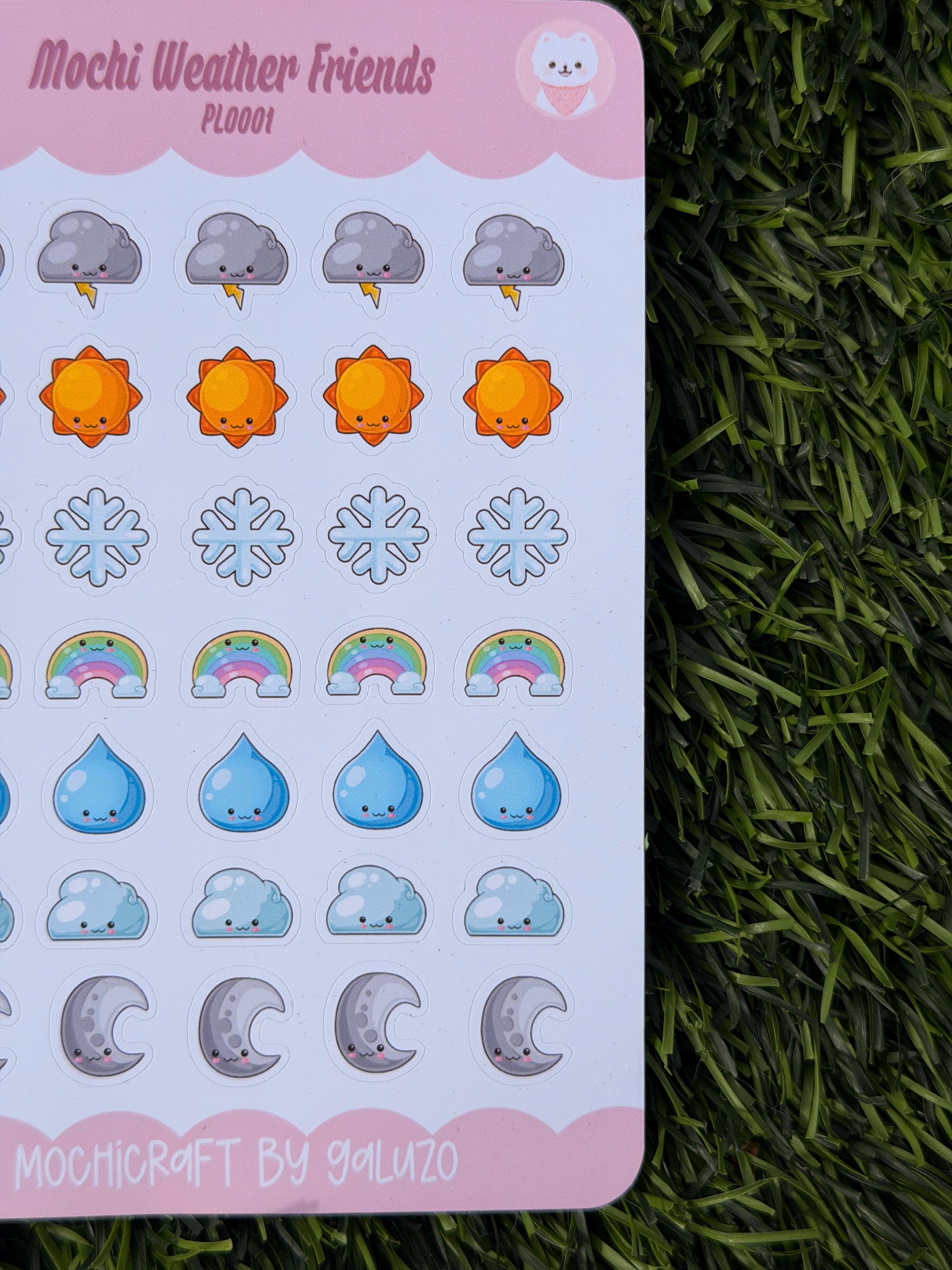 Mochi Weather Friends Sticker Sheet | Kiss Cut