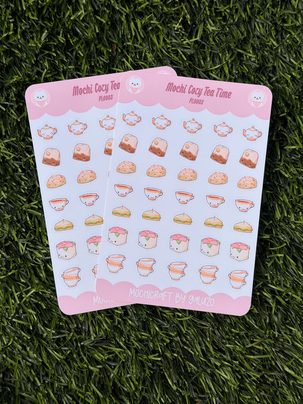 Kawaii Cozy Tea Time Sticker Sheet | Kiss Cut