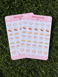 Kawaii Cozy Tea Time Sticker Sheet | Kiss Cut