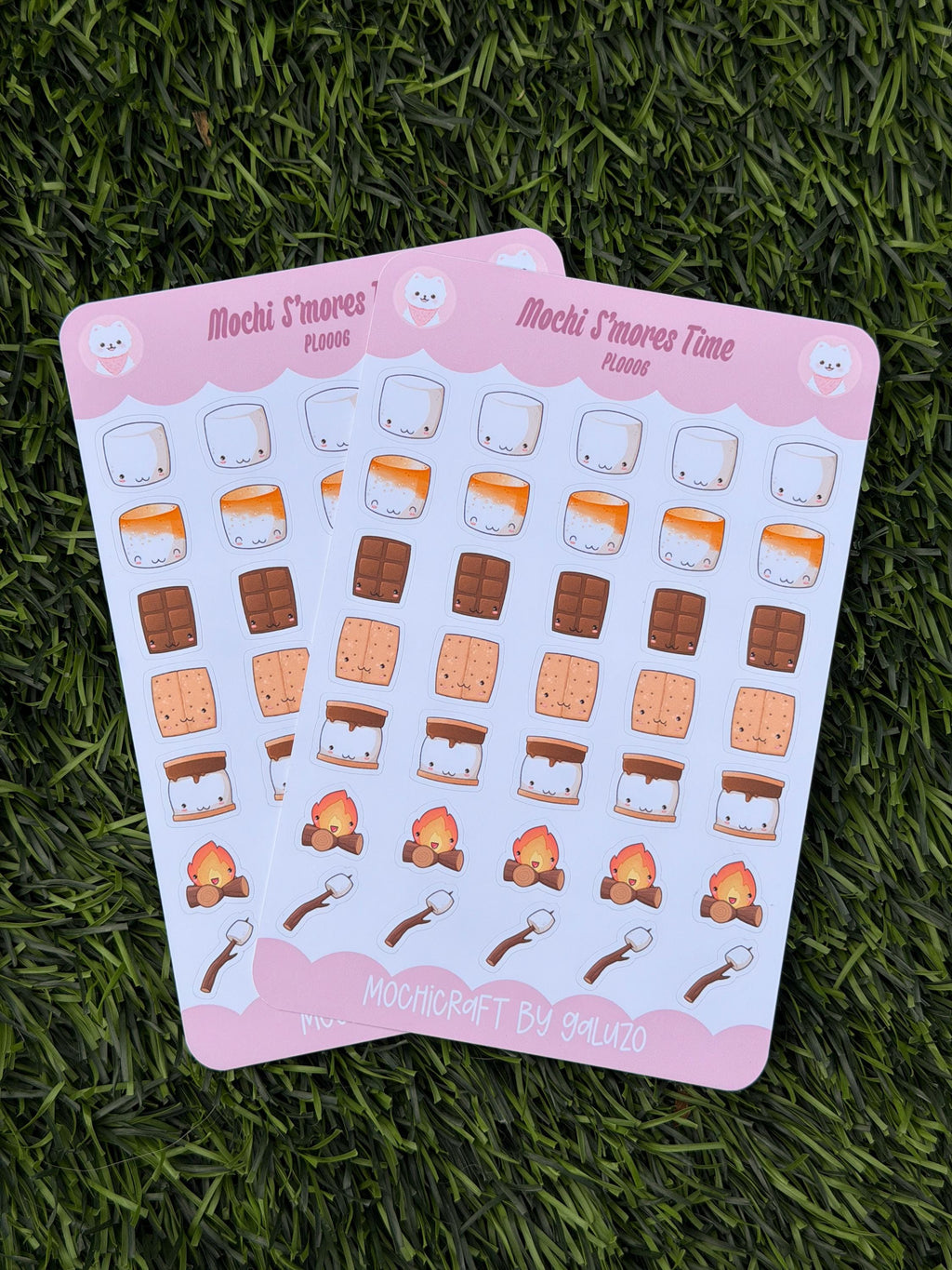 Kawaii S'mores Time Sticker Sheet | Kiss Cut