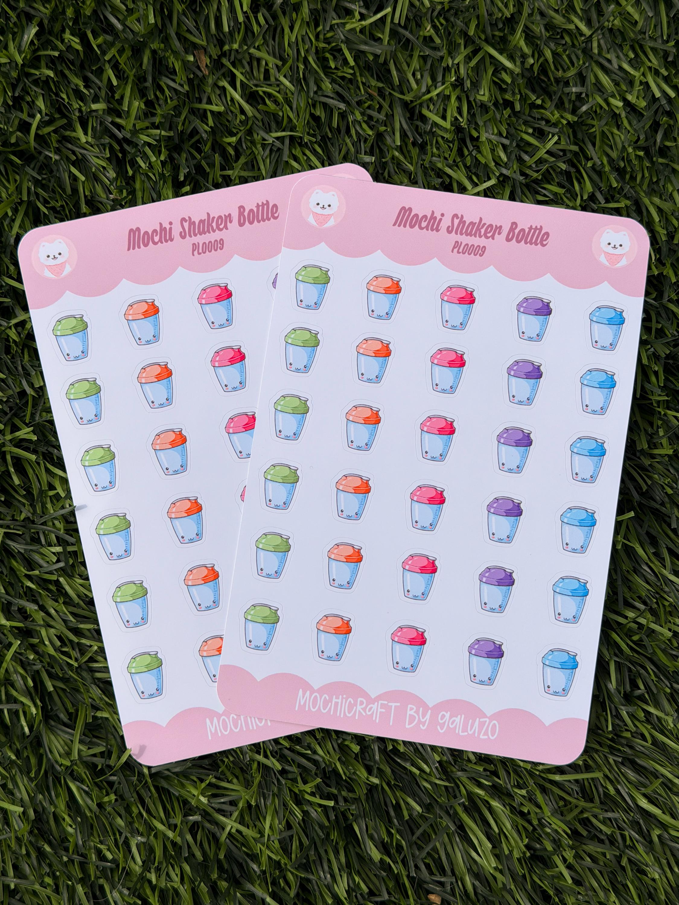 Kawaii Shaker Bottle Sticker Sheet | Kiss Cut