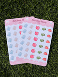 Kawaii Money Planning Sticker Sheet | Kiss Cut