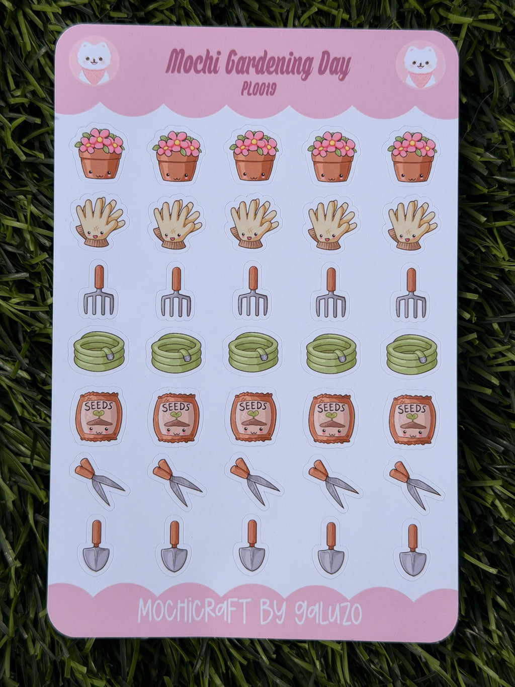 Kawaii Gardening Day Sticker Sheet | Kiss Cut