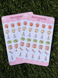 Kawaii Gardening Day Sticker Sheet | Kiss Cut