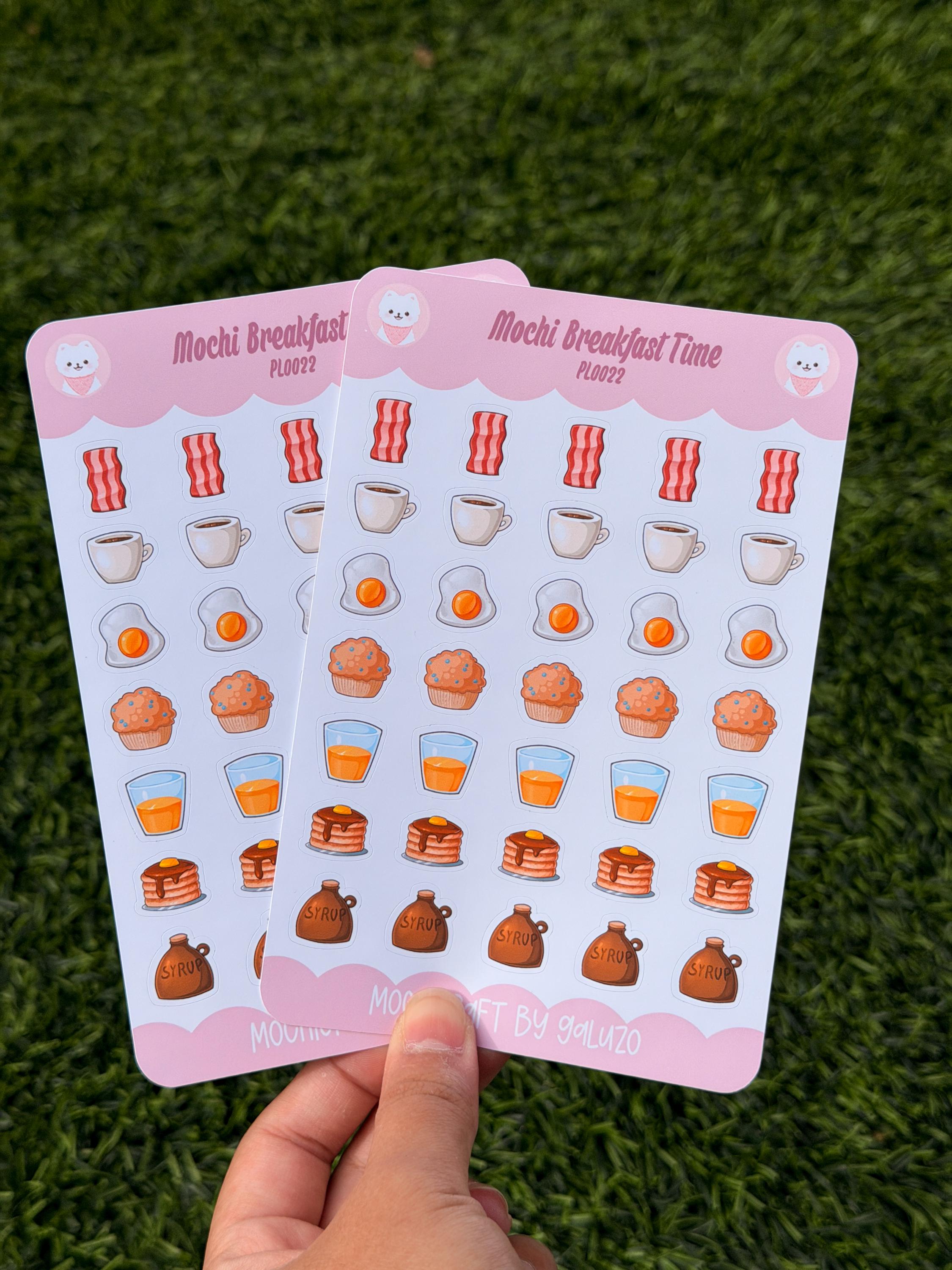 Kawaii Breakfast Time Sticker Sheet | Kiss Cut