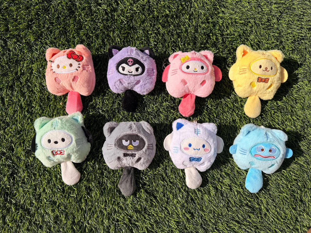 Cute Mini Plush Keychain | Kawaii Animal Plushies | Soft Bag Charm | Sanrio-Inspired Cute Plush | Gift for Friends, Kids, Collectible