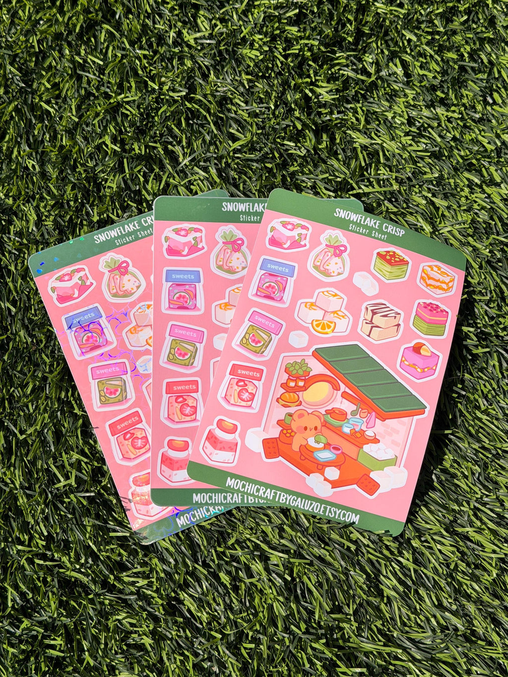 Snowflake Crisp | Scrapbooking | Sticker Sheet | Kiss Cut