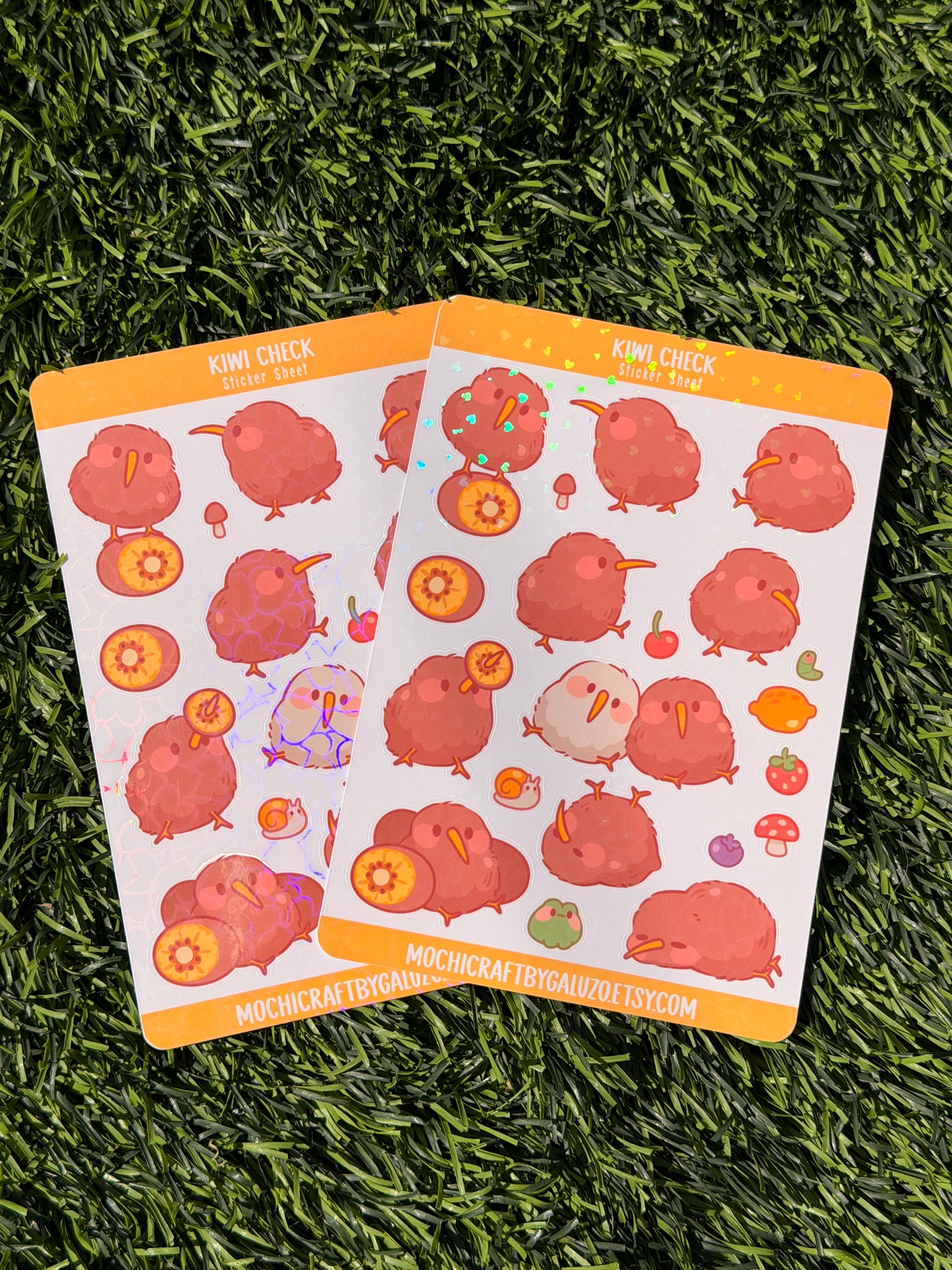 Kiwi Chick | Scrapbooking | Sticker Sheet | Kiss Cut