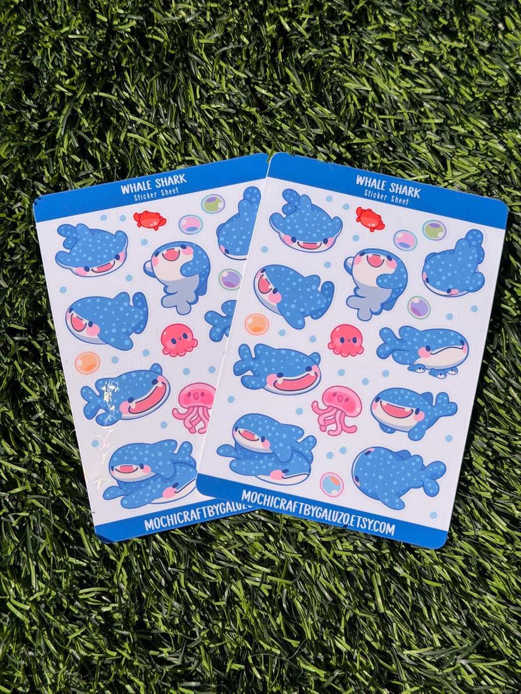 Whale Shark | Scrapbooking | Sticker Sheet | Kiss Cut