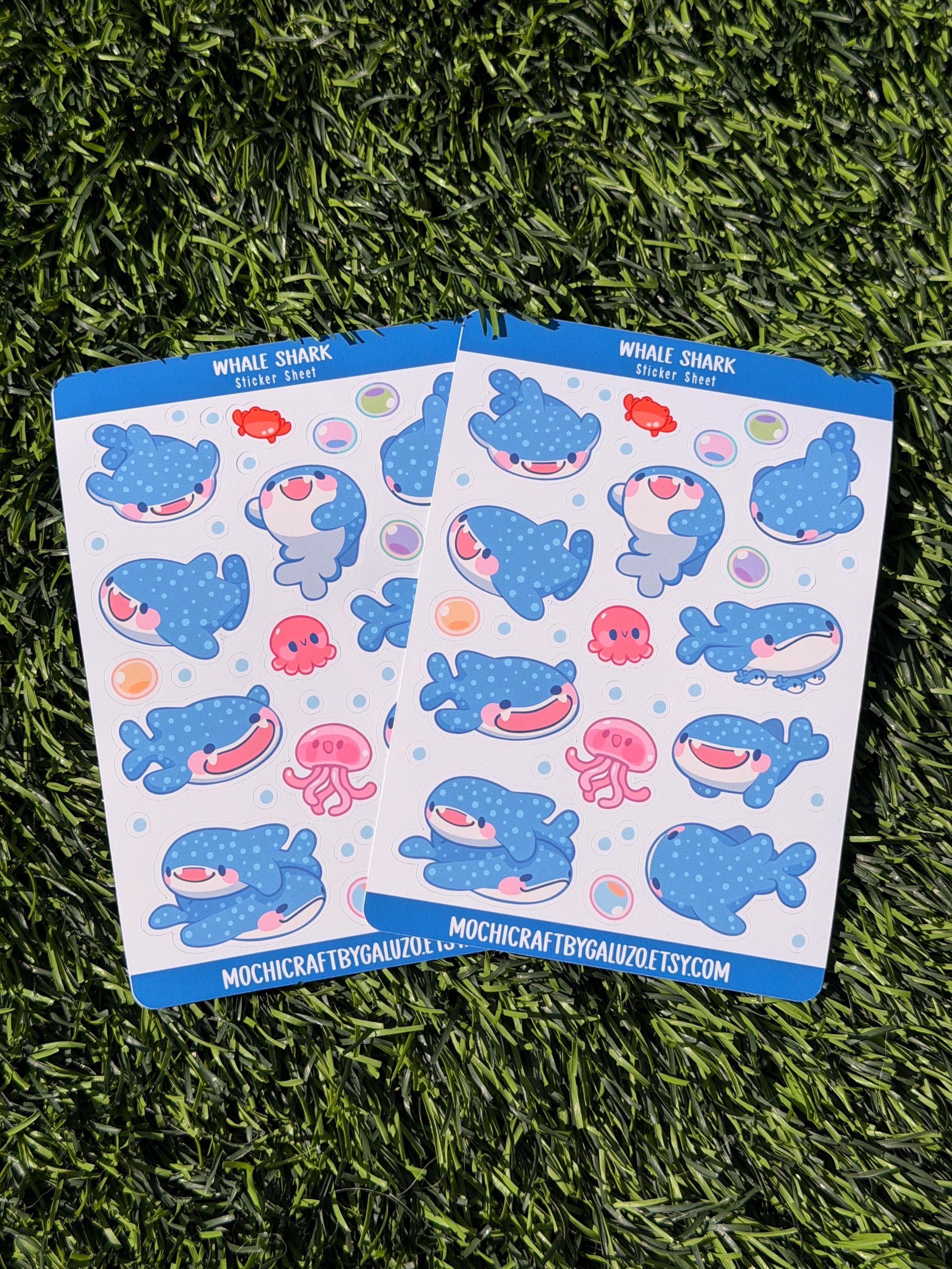Whale Shark | Scrapbooking | Sticker Sheet | Kiss Cut