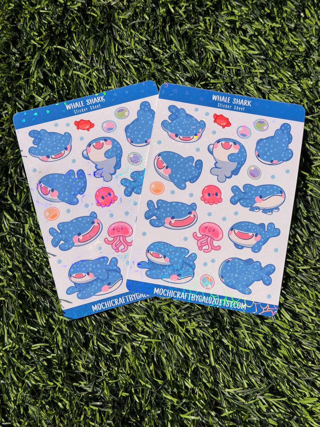 Whale Shark | Scrapbooking | Sticker Sheet | Kiss Cut