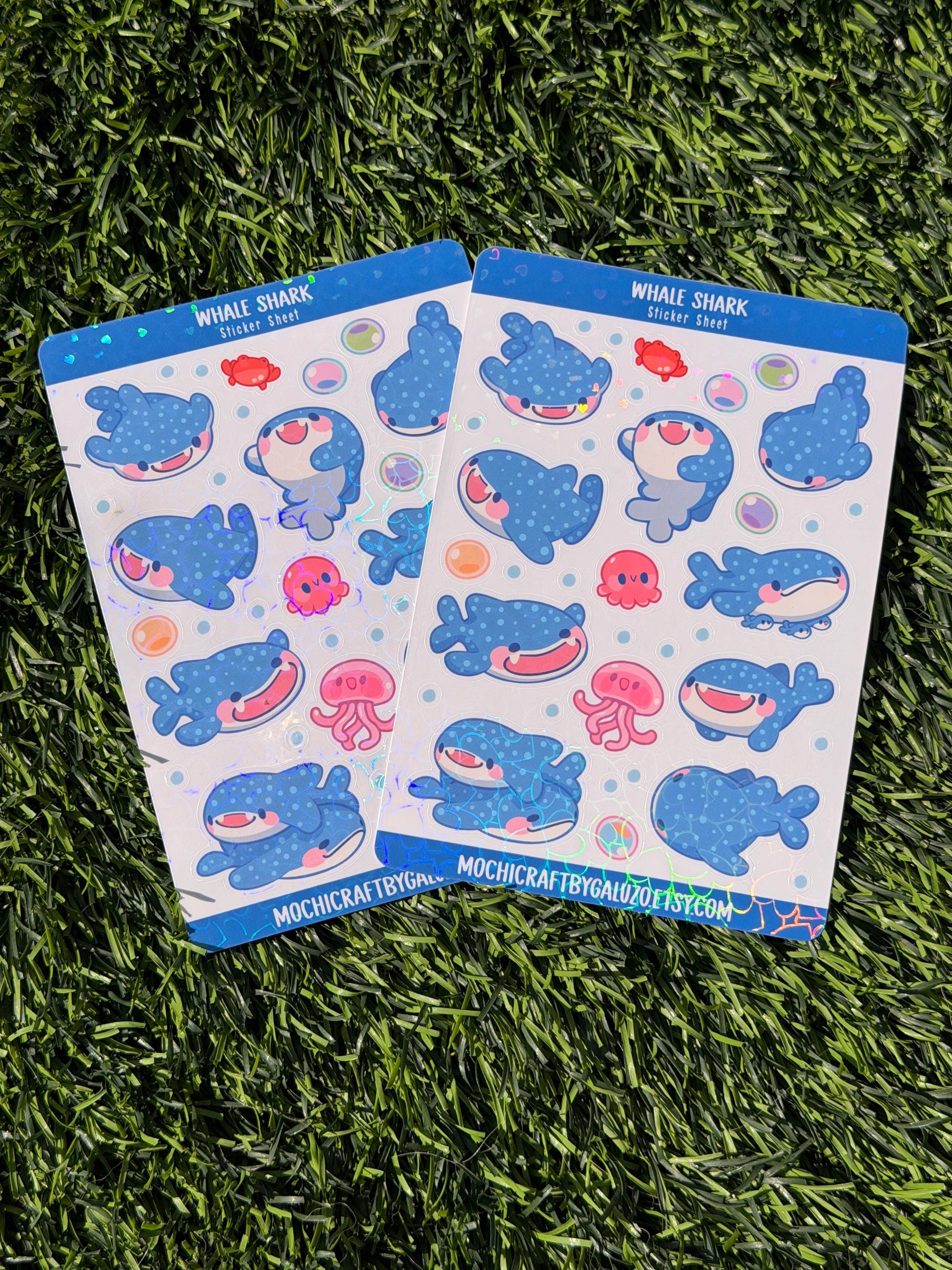 Whale Shark | Scrapbooking | Sticker Sheet | Kiss Cut