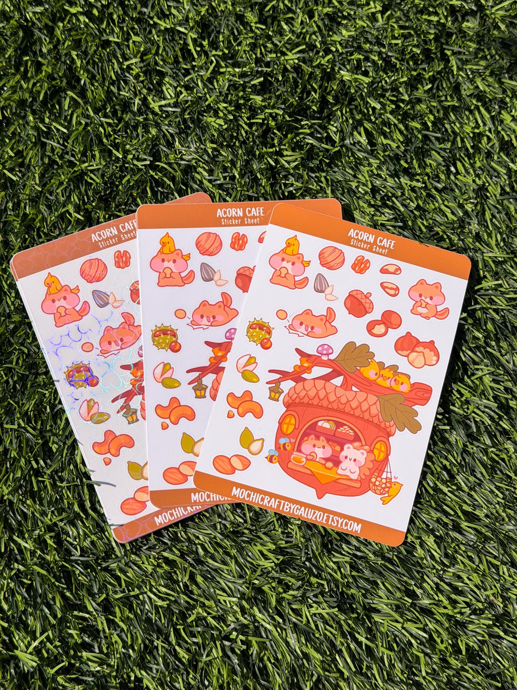 Acorn Cafe | Scrapbooking | Sticker Sheet | Kiss Cut