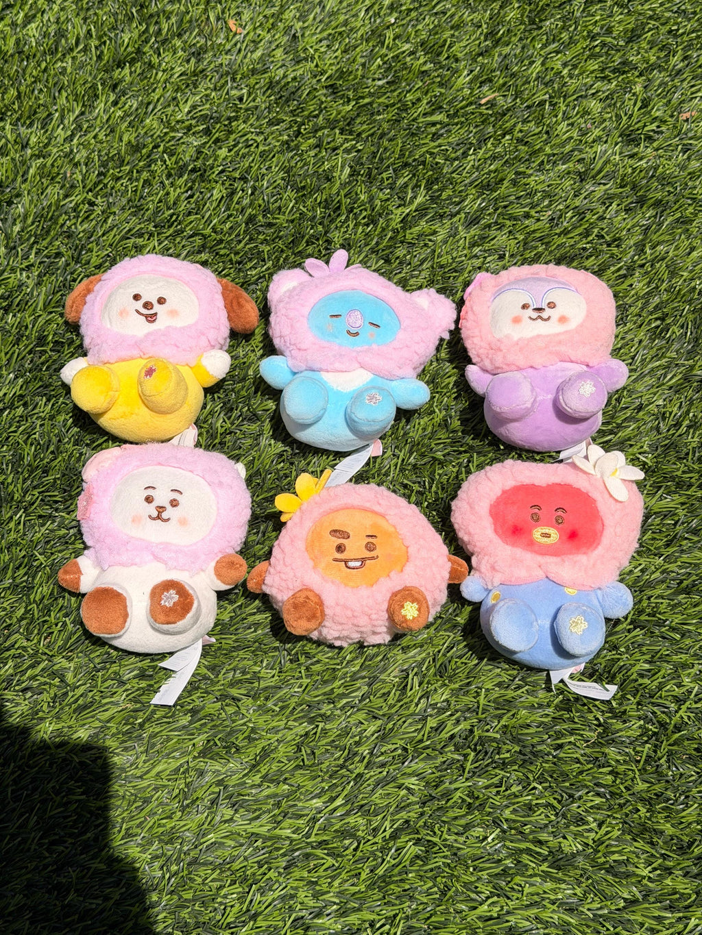 Llavero de peluche KPOP | Colección Primavera | Llavero de personaje Kawaii lindo, mini peluche suave, regalo inspirado en BTS