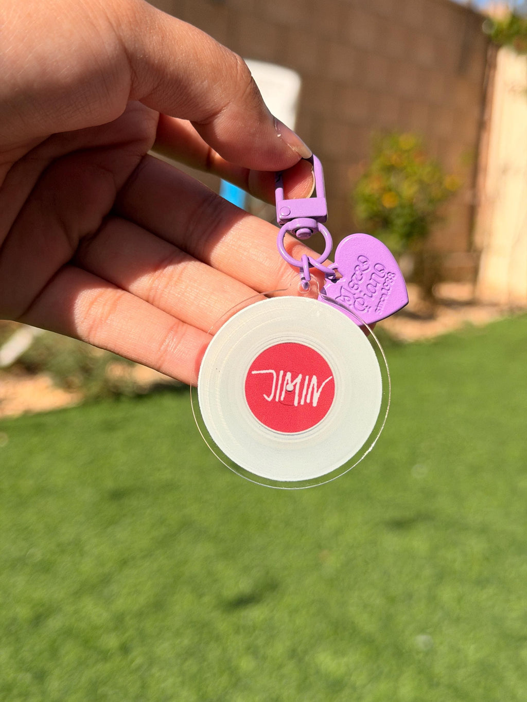 BTS Member Acrylic Keychain | Minimalist K-pop Key Ring | Jungkook Jimin V Suga J-Hope RM Jin | ARMY Gift