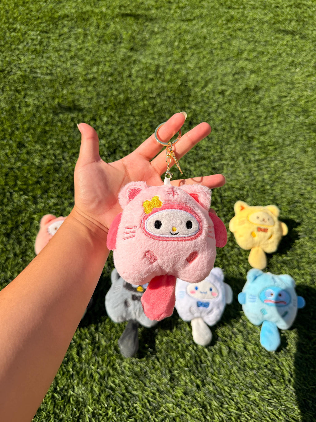 Cute Mini Plush Keychain | Kawaii Animal Plushies | Soft Bag Charm | Sanrio-Inspired Cute Plush | Gift for Friends, Kids, Collectible