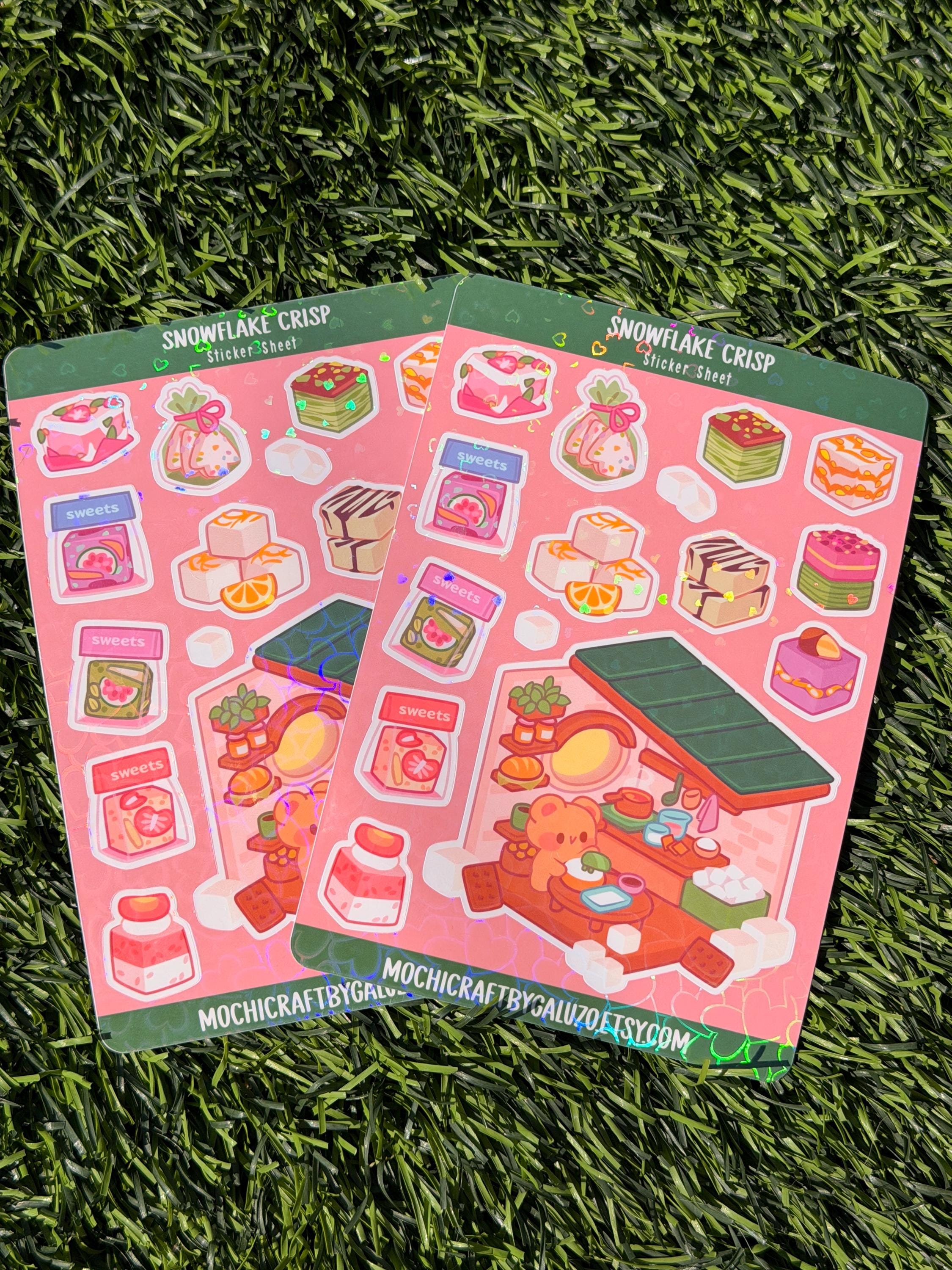 Snowflake Crisp | Scrapbooking | Sticker Sheet | Kiss Cut