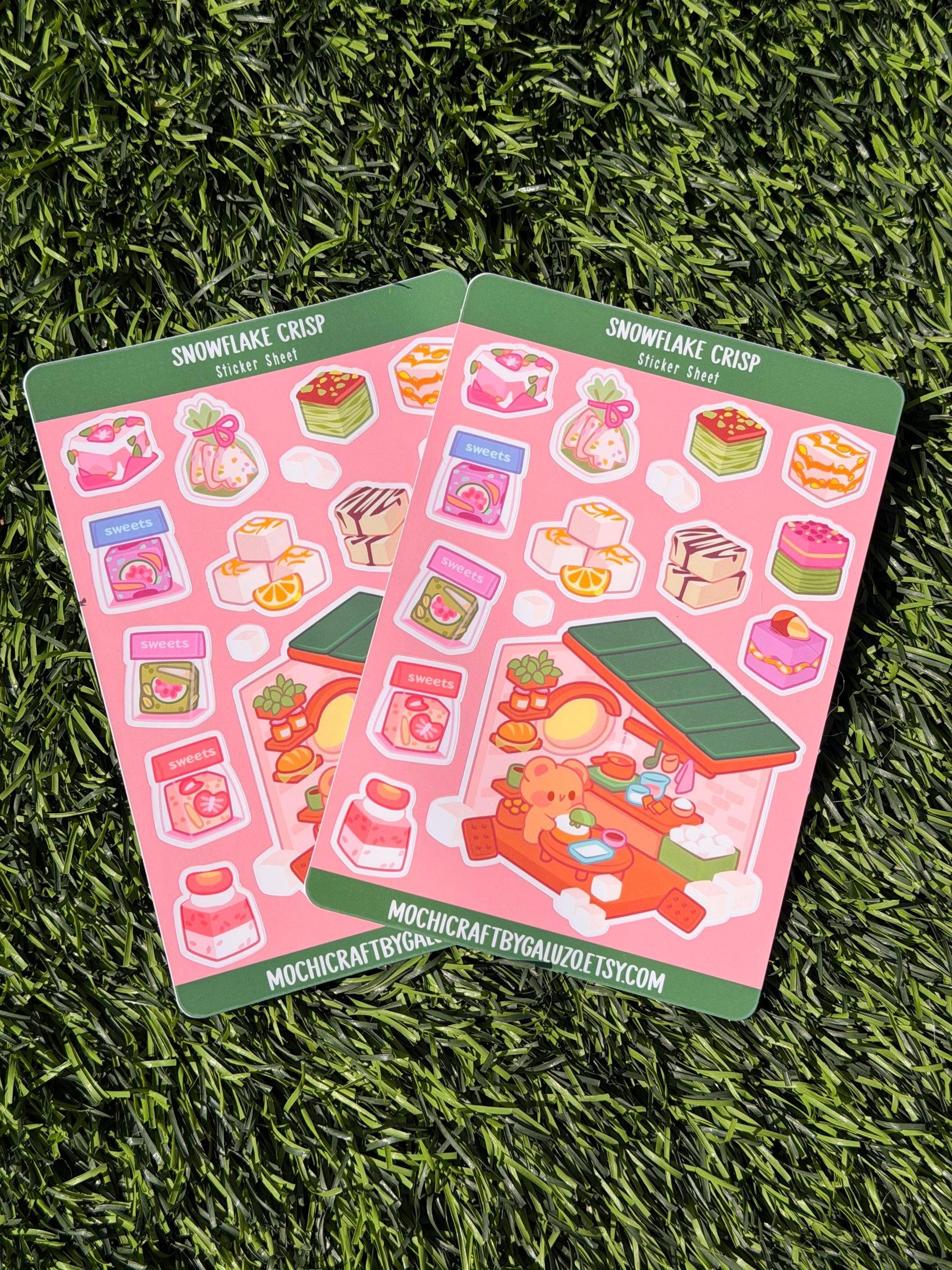 Snowflake Crisp | Scrapbooking | Sticker Sheet | Kiss Cut