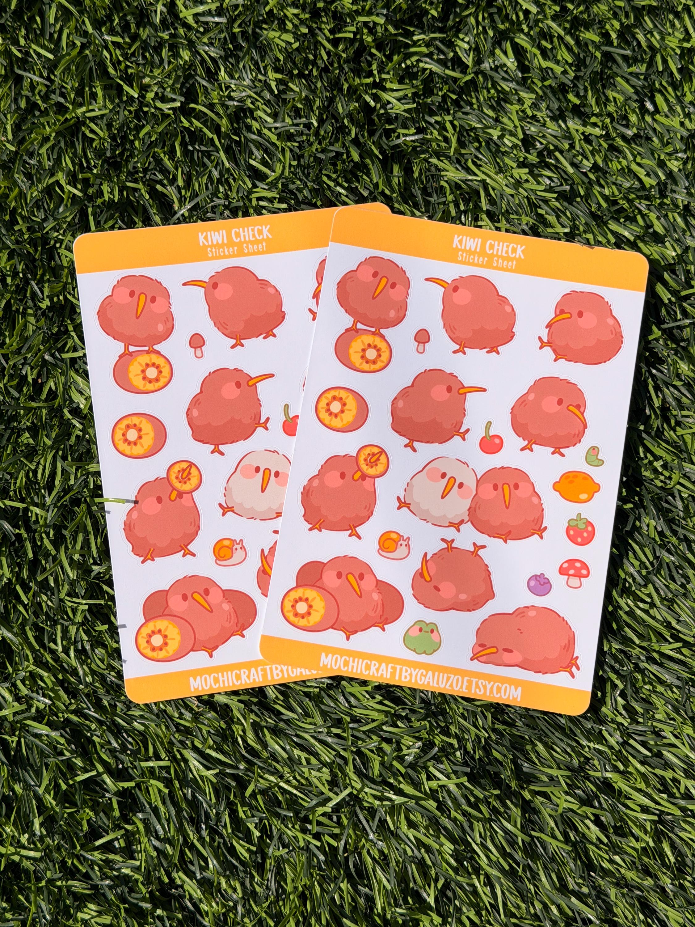Kiwi Chick | Scrapbooking | Sticker Sheet | Kiss Cut