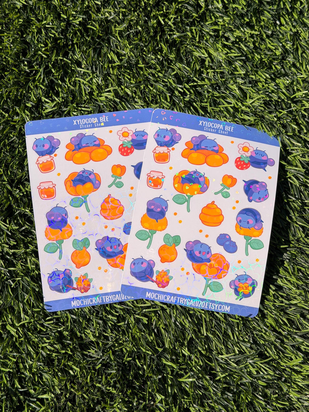 Xylocopa Bee | Scrapbooking | Sticker Sheet | Kiss Cut