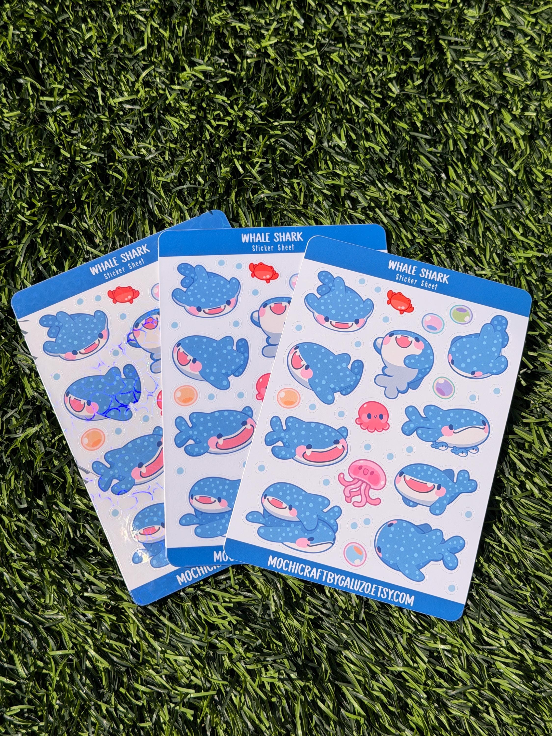 Whale Shark | Scrapbooking | Sticker Sheet | Kiss Cut